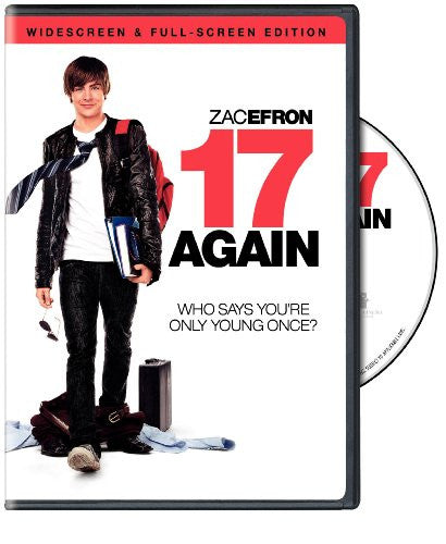 17 Again Movie Used DVD Widescreen Full Screen Edition 2009 UPC79404 Mason City Poster Company