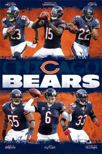 Chicago Bears - Team NFL 2013 Sports Poster RP2395 22x34 UPC0176810239 –  Mason City Poster Company