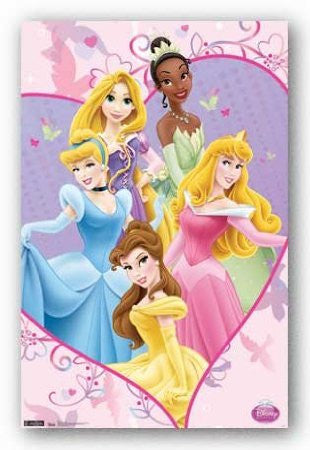 Disney Princesses Poster Amazing Princess Group Rare HOT New 22x34 :  : Home