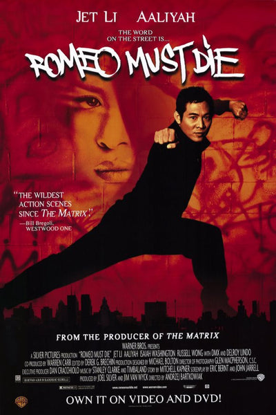 Romeo Must Die 2000 Movie Poster 27x40 Used Jet Li, DMX, Aaliyah – Mason  City Poster Company
