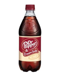 New Dr Pepper & Cream Soda 20 Ounce Bottle