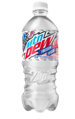 New Mountain Dew Freedom Fusion Soda Pop 20 Ounce Bottle