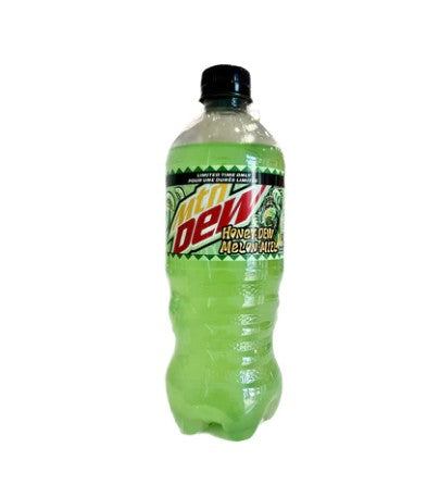 New Mountain Dew Honey-Dew Melon Miel Soda Pop 20 Ounce Bottle Canadia ...