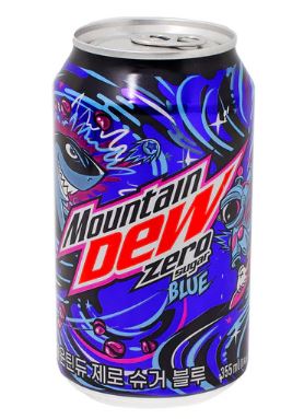 Mountain Dew Zero Sugar Blue Soda 355ML Can