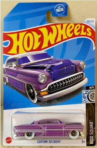 New 2024 Hot Wheels Treasure Hunt Custom 53 Chevy Rod Squad Mason City Poster Company