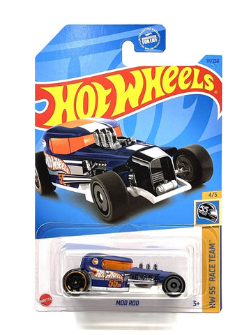 New 2024 Hot Wheels Treasure Hunt Mod Rod HW 55 Race Team Damaged Card