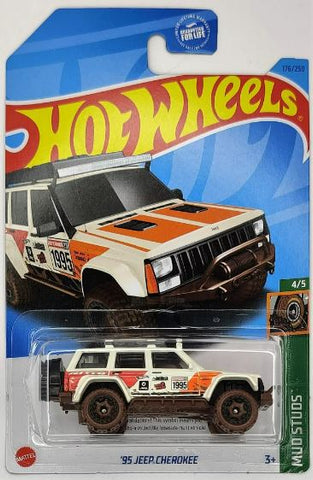 New 2024 Hot Wheels Treasure Hunt '95 Jeep Cherokee Mud Studs