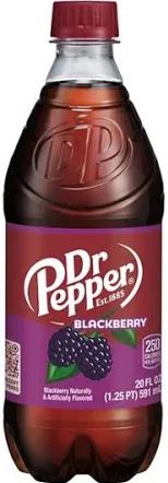 New Dr Pepper Blackberry 20 Ounce Bottle