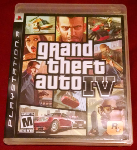 Grand Theft Auto IV - PS3 GTA 4 w/ Map, No Manual Sony PlayStation 3 -  TESTED