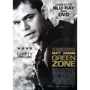 Green Zone Movie Poster 27x40 Used Matt Damon, George W Bush, James Hodges, Larry Lewis, Brendan Gleeson, Alex Moore, Driss Roukhe, Greg Kinnear, Amy Ryan, Fernando Lara, Nicoye Banks, Jerry Della Salla, Raad Rawi, Antoni Corone, James Currie